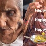 100-year-old woman enjoys Maggi