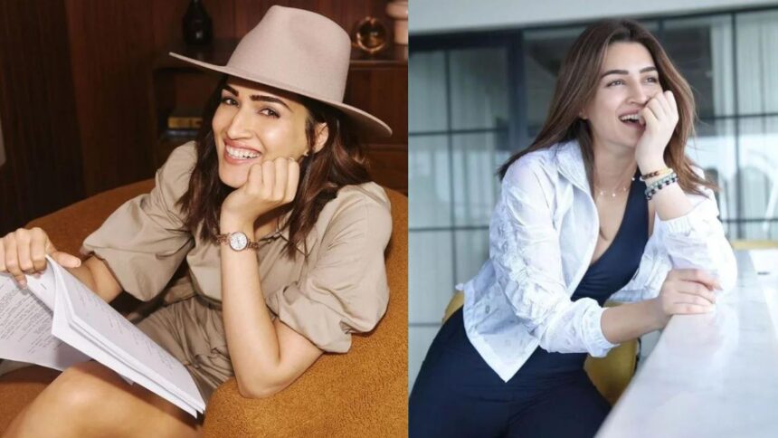 Kriti Sanon Shooting in Delhi