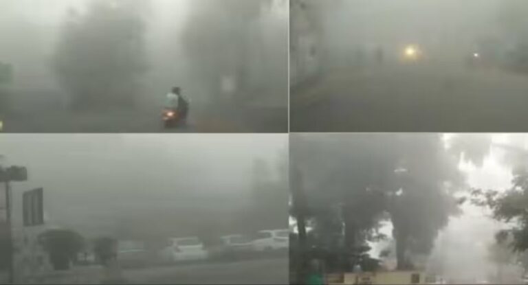 Fog Surprise Tourists in Mount Abu