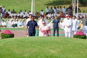 Congress Leaders Pay Tributes to Jawaharlal Nehru