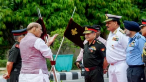 Rajnath Singh Meets Top Military Officials