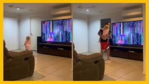 Little girl prank made father afraid