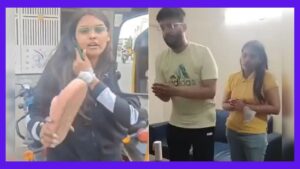 Woman Assaults Auto Driver with Slipper