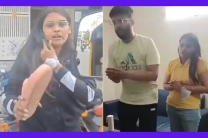 Woman Assaults Auto Driver with Slipper