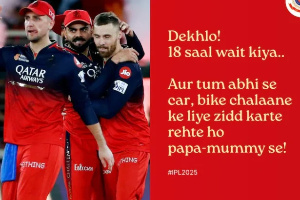 Delhi police viral message after RCB win